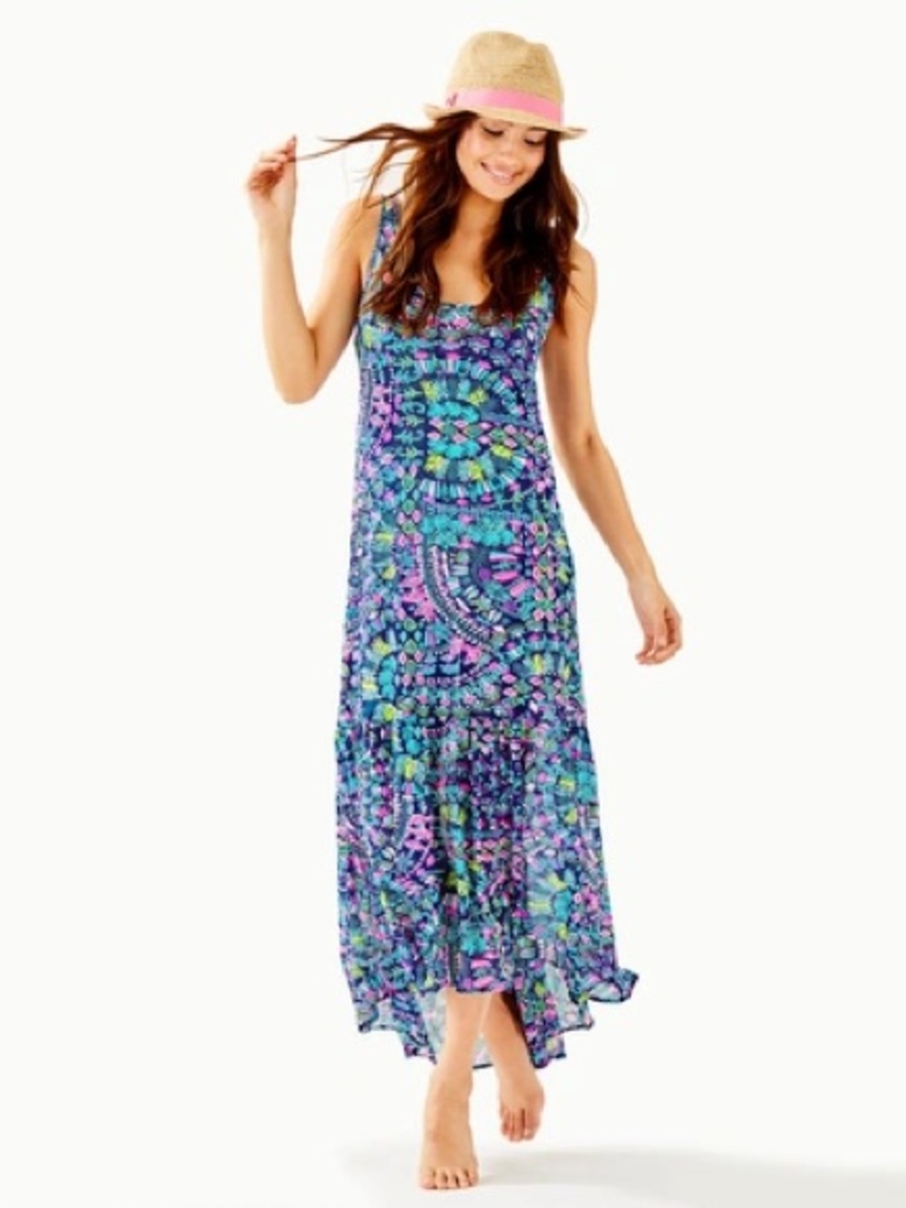 Lilly Pulitzer Glow and Flow Camellia Coverup Beach Dress